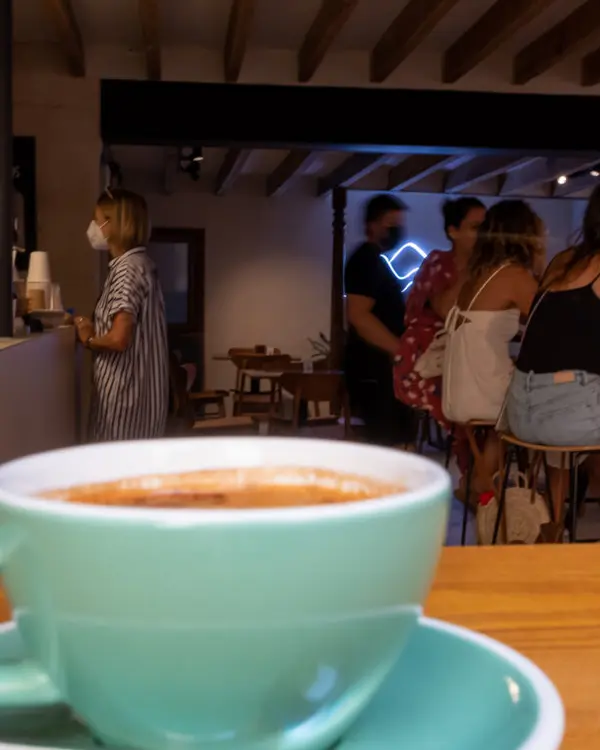 Surry Hills Coffee shop interior in La Missió, Palma de Mallorca, Australian-style specialty café